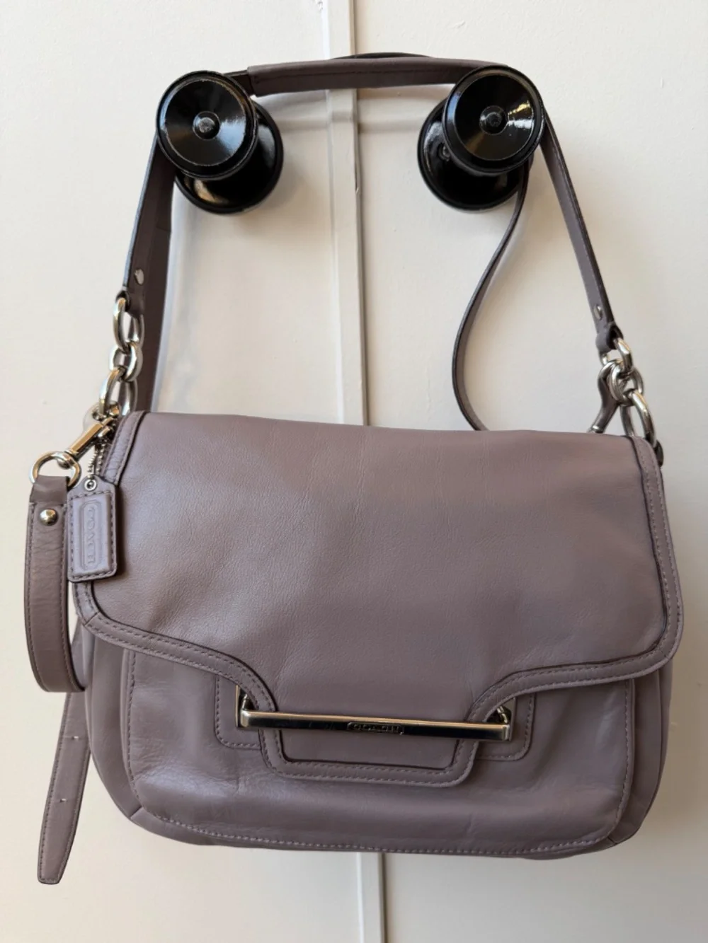 Coach Taylor Leather Flap Shoulder Bag Style F27481